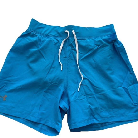 Under Armour UA CoolSwitch 2-in-1 Lined Shorts Mens Medium M 5" Blue $70 - Picture 1 of 8